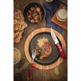 Juego de Cubiertos Jumbo Rojo 19x31cm de 4 Piezas Apto para Lavavajillas - Utensilios y Accesorios | Bylmo