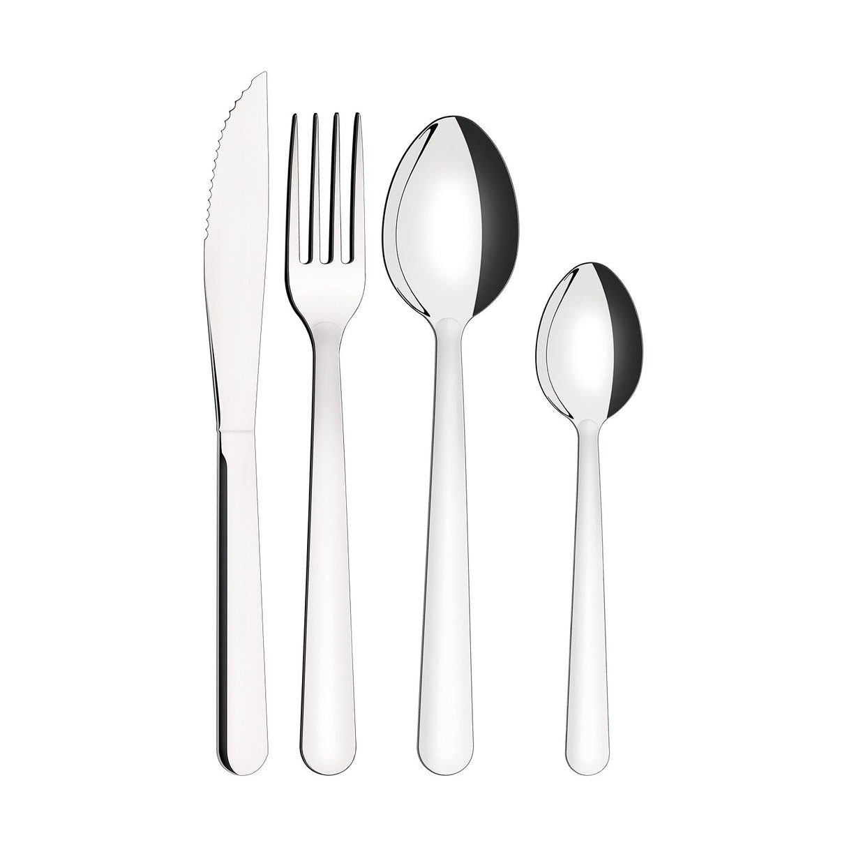 Juego de Cubiertos Malibu Acero 16x26cm de 16 Piezas Apto para Lavavajillas - Utensilios y Accesorios | Bylmo