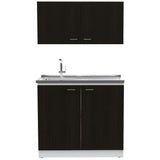 Cocina Nápoles Wengue 100 cm con Mesón - Cocinas | Bylmo