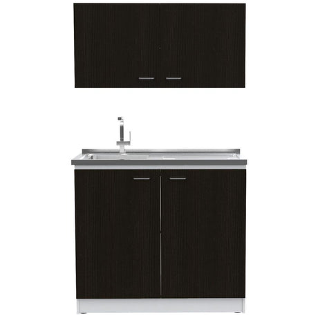 Cocina Nápoles Wengue 100 cm con Mesón - Cocinas | Bylmo