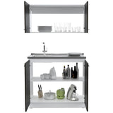 Cocina Nápoles Wengue 100 cm con Mesón - Cocinas | Bylmo