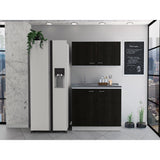 Cocina Nápoles Wengue 100 cm con Mesón - Cocinas | Bylmo