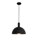 Lámpara Colgante LED Italia Negro 30x25cm para Una Luz Ajustable en Altura y con Bombilla - Iluminacion | Bylmo