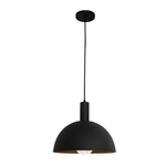 Lámpara Colgante Luz Calida Italia Negra 30 x 25 cm