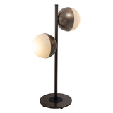 Lámpara de Mesa LED Cosmos Bronce Eco 25x55cm de Dos Luces con Bombilla - Iluminacion | Bylmo