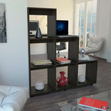 Biblioteca Escalera Salamanca Wengue 122.1x128.2cm con Seis Compartimientos - Bibliotecas | Bylmo