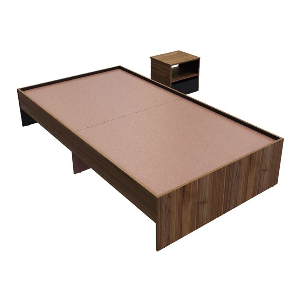 Combo Cama y Mesa de Noche Gales 104.4x36cm para Colchón Sencillo 100 X 190 Cm - Camas | Bylmo