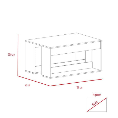Mesa Dalí Habano y Plomo 100 cm - Mesas | Bylmo