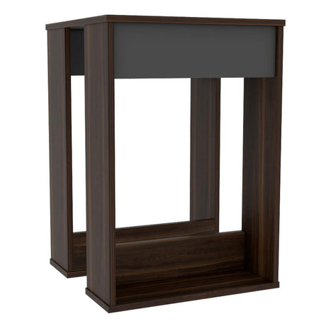 Mesa Dalí Habano y Plomo 45 cm - Mesas | Bylmo