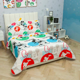Cubrelecho Español Infantil Blanco para Cama Semidoble 120 X 190 Cm Doble Faz de Mickey - Ropa de Cama | Bylmo