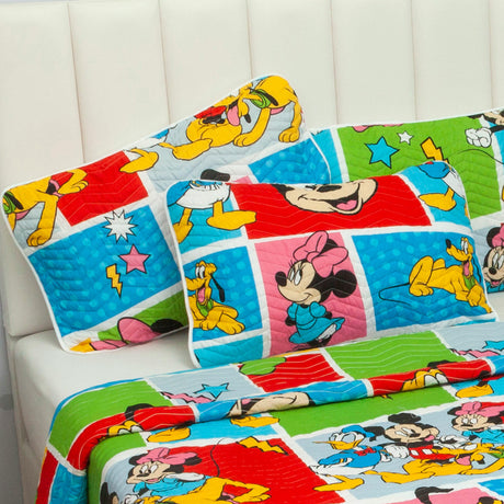 Cubrelecho Español Infantil Multicolor para Cama Sencillo 100 X 190 Cm Doble Faz de Disney - Ropa de Cama | Bylmo