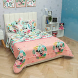 Cubrelecho Español Infantil Rosado para Cama Sencillo 100 X 190 Cm Doble Faz de Minnie - Ropa de Cama | Bylmo