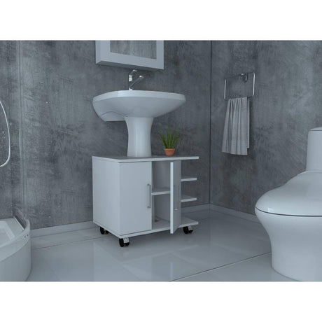 Mueble para Lavamanos Bath Blanco 50x55cm Individual sin Lavamanos con Una Puerta - Gabinetes | Bylmo
