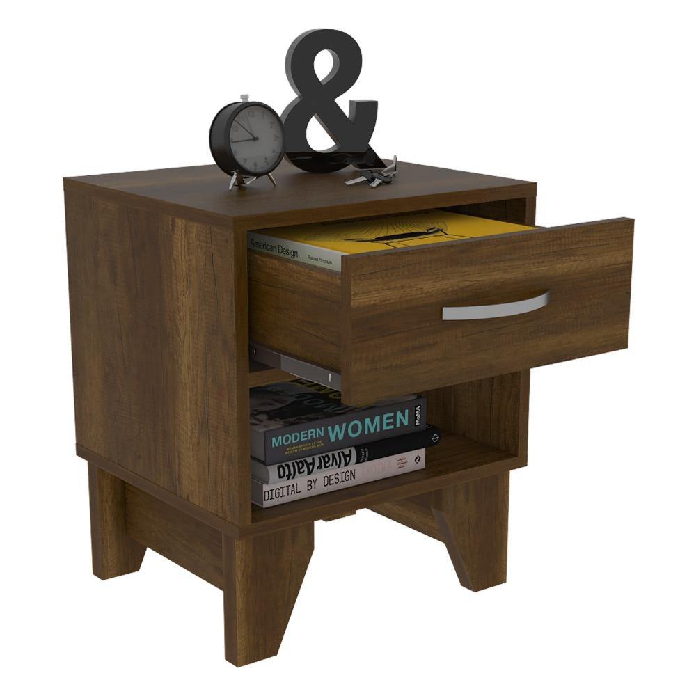 Mesa de Noche Portonova Caramelo 40 cm con Un Cajón - Mesas de Noche | Bylmo