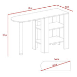 Mesa Nova Caramelo 120 cm con Entrepaños - Mesas | Bylmo