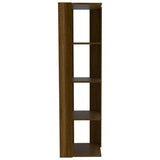 Biblioteca Esquinera Amber Caramelo 44 cm con Entrepaños - Bibliotecas | Bylmo