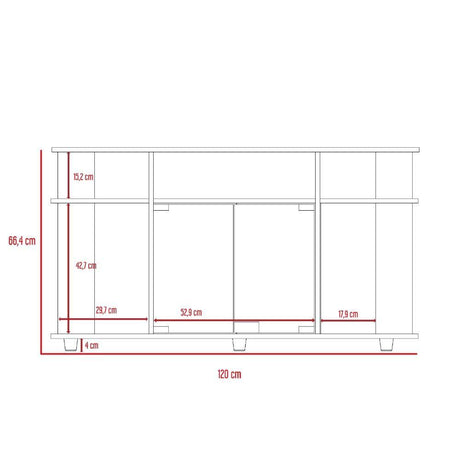 Mesa para TV Daca Duna 120 cm - Muebles para TV | Bylmo
