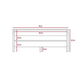 Mesa de Centro Magnum Miel 98x40.7cm Rectangular con Patas y con Compartimientos - Mesas | Bylmo