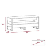 Mesa de Centro Magnum Miel 98x40.7cm Rectangular con Patas y con Compartimientos - Mesas | Bylmo