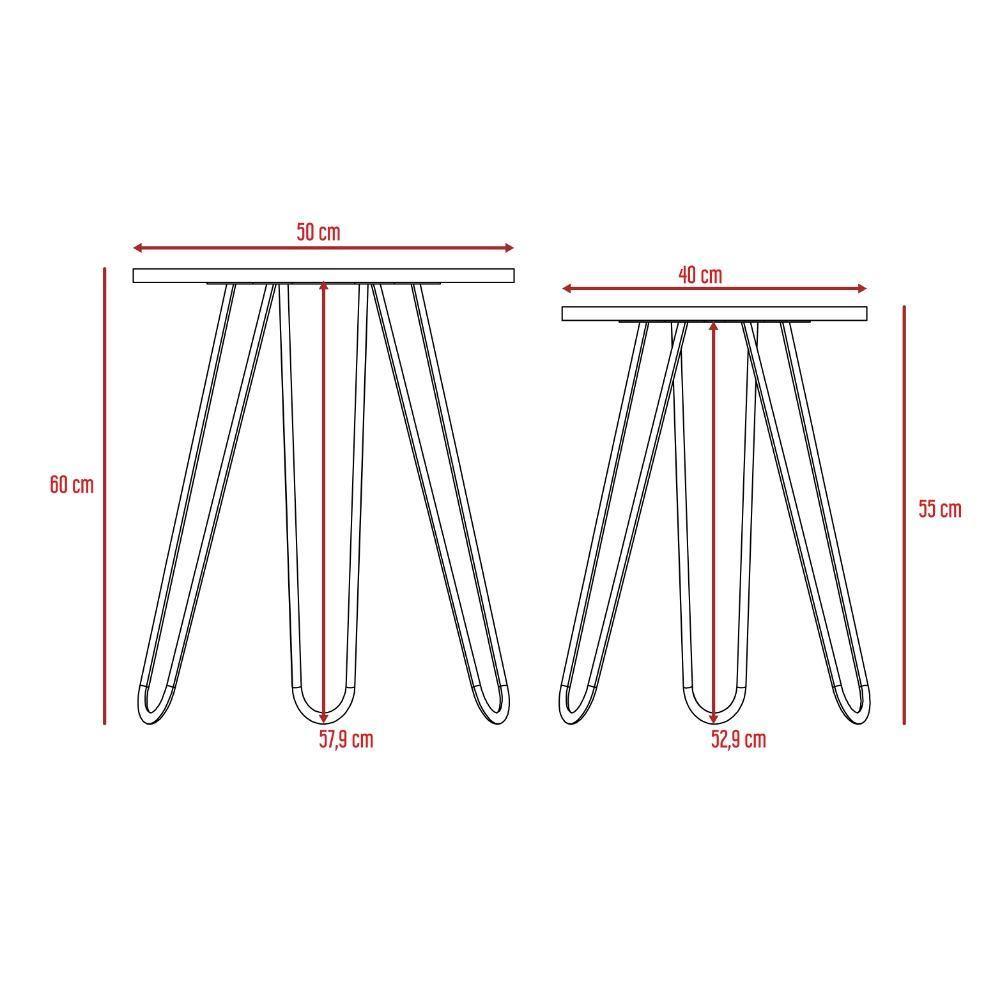 Set x2 Mesas Mamba Miel 50 cm - Mesas | Bylmo