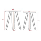 Set x2 Mesas Mamba Miel 50 cm - Mesas | Bylmo
