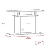 Mesa para TV Invy Wengue 99x68.5cm Para TV Hasta 40 Pulgadas sin Cajones con Ranuras para Cables y con Patas - Muebles para TV | Bylmo