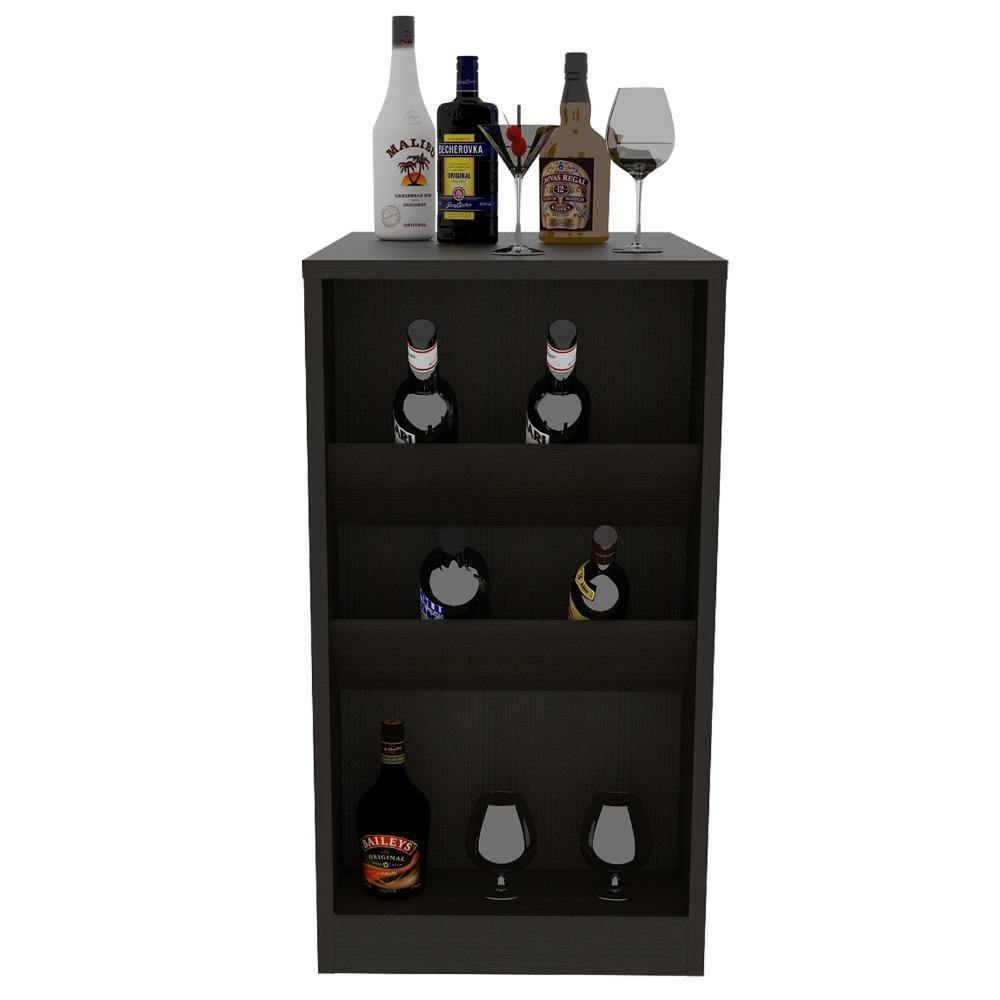 Mesa bar Syrah Wengue 91x106cm sin Cajones y sin Portabotellas - Bares | Bylmo