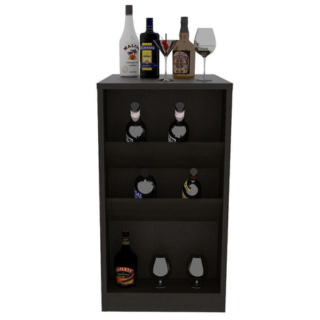 Mesa bar Syrah Wengue 91x106cm sin Cajones y sin Portabotellas - Bares | Bylmo