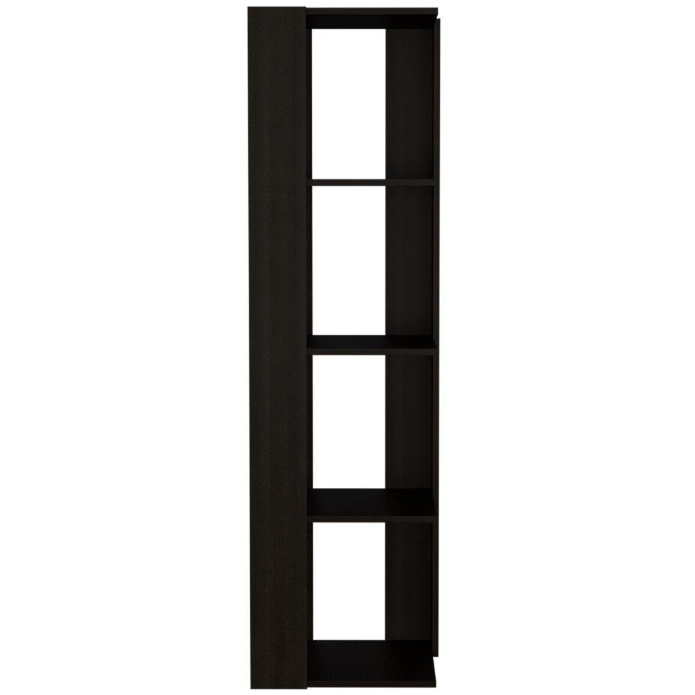 Biblioteca Esquinera Amber Wengue 44 cm con Entrepaños - Bibliotecas | Bylmo