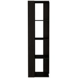 Biblioteca Esquinera Amber Wengue 44 cm con Entrepaños - Bibliotecas | Bylmo