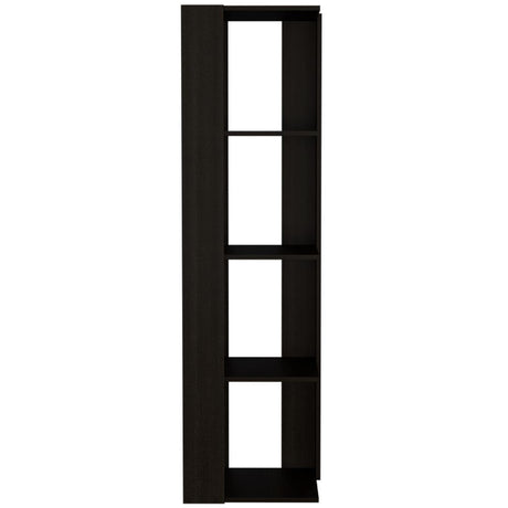 Biblioteca Esquinera Amber Wengue 44 cm con Entrepaños - Bibliotecas | Bylmo