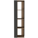 Biblioteca Esquinera Amber Miel 44 cm con Entrepaños - Bibliotecas | Bylmo