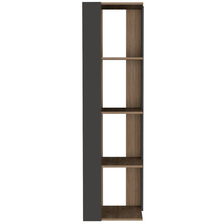 Biblioteca Esquinera Amber Miel 44 cm con Entrepaños - Bibliotecas | Bylmo