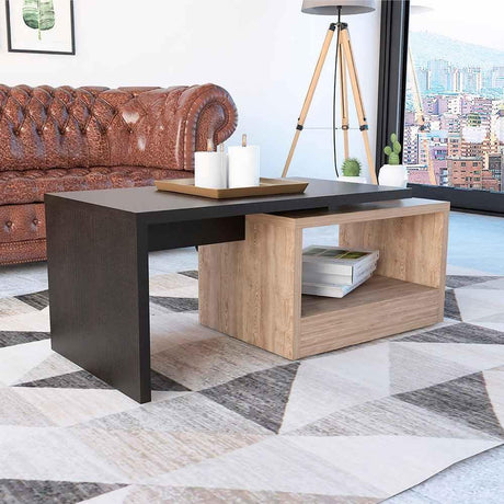 Mesa de Centro Kaia Wengue 100x40cm Rectangular - Mesas | Bylmo