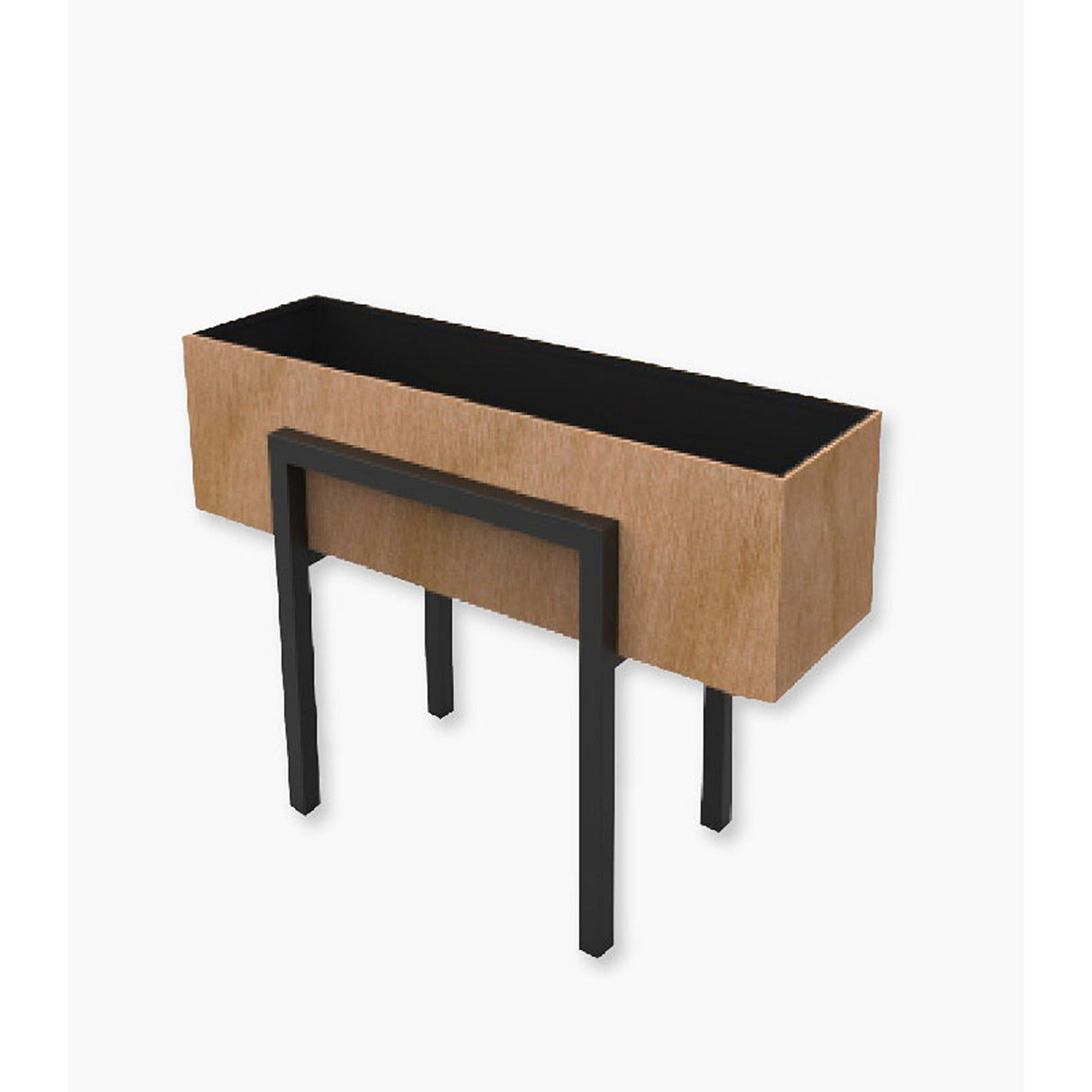 Maceta Evelyn Madera 70 cm Rectangular - Jardineria | Bylmo