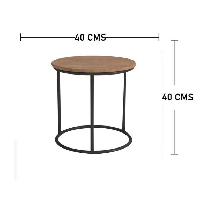 Mesa Dubai Amareto 39 cm Redonda