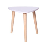 Mesa de Centro Blanco 39x35cm Triangular con Patas - Mesas | Bylmo
