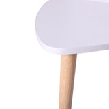 Mesa de Centro Blanco 39x35cm Triangular con Patas - Mesas | Bylmo