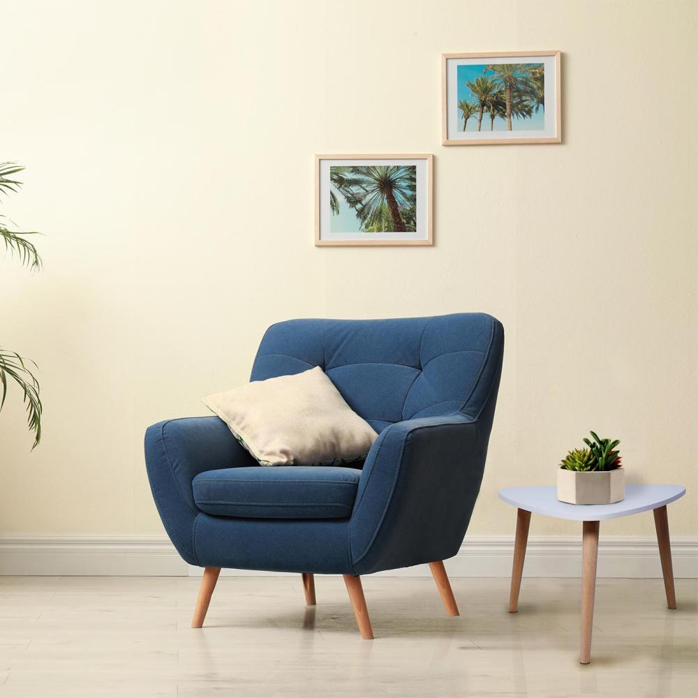 Mesa de Centro Blanco 39x35cm Triangular con Patas - Mesas | Bylmo