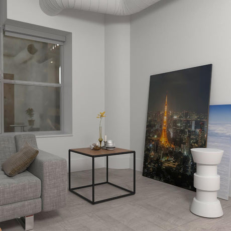 Mesa York Amareto 40 cm Cuadrada - Mesas | Bylmo