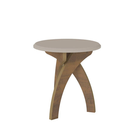 Mesa de Centro Blanco 50x50cm Circular Con Patas - Mesas | Bylmo