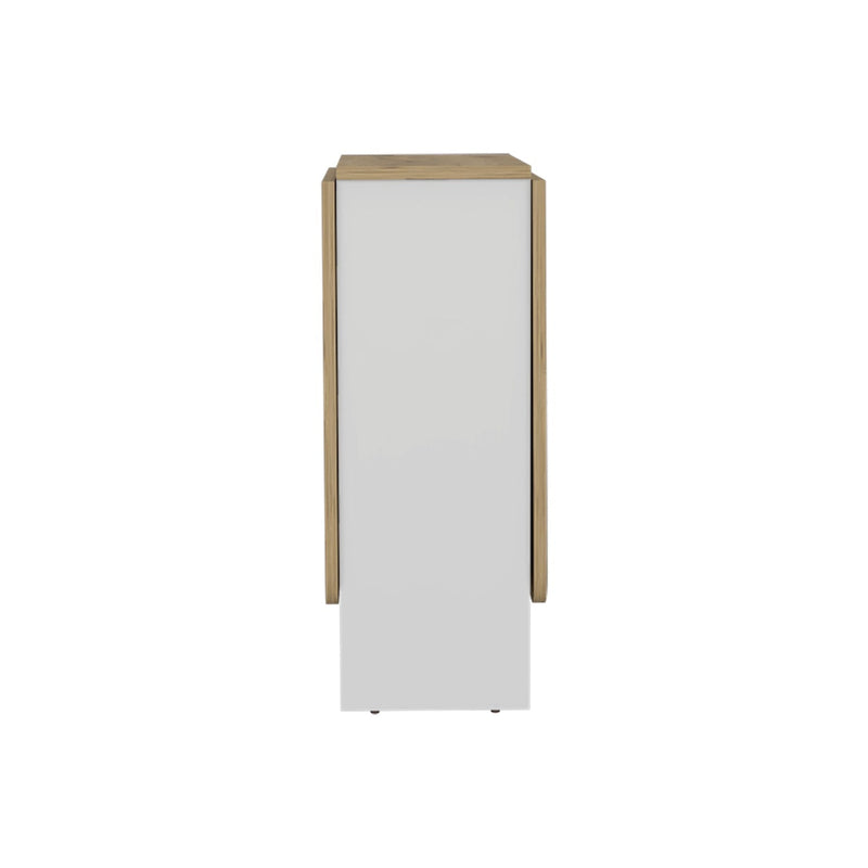 Mesa Auxiliar Gateleg Blanco 60 cm Rectangular Plegable