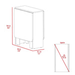 Mesa Auxiliar Gateleg Wengue 60 cm Rectangular Plegable