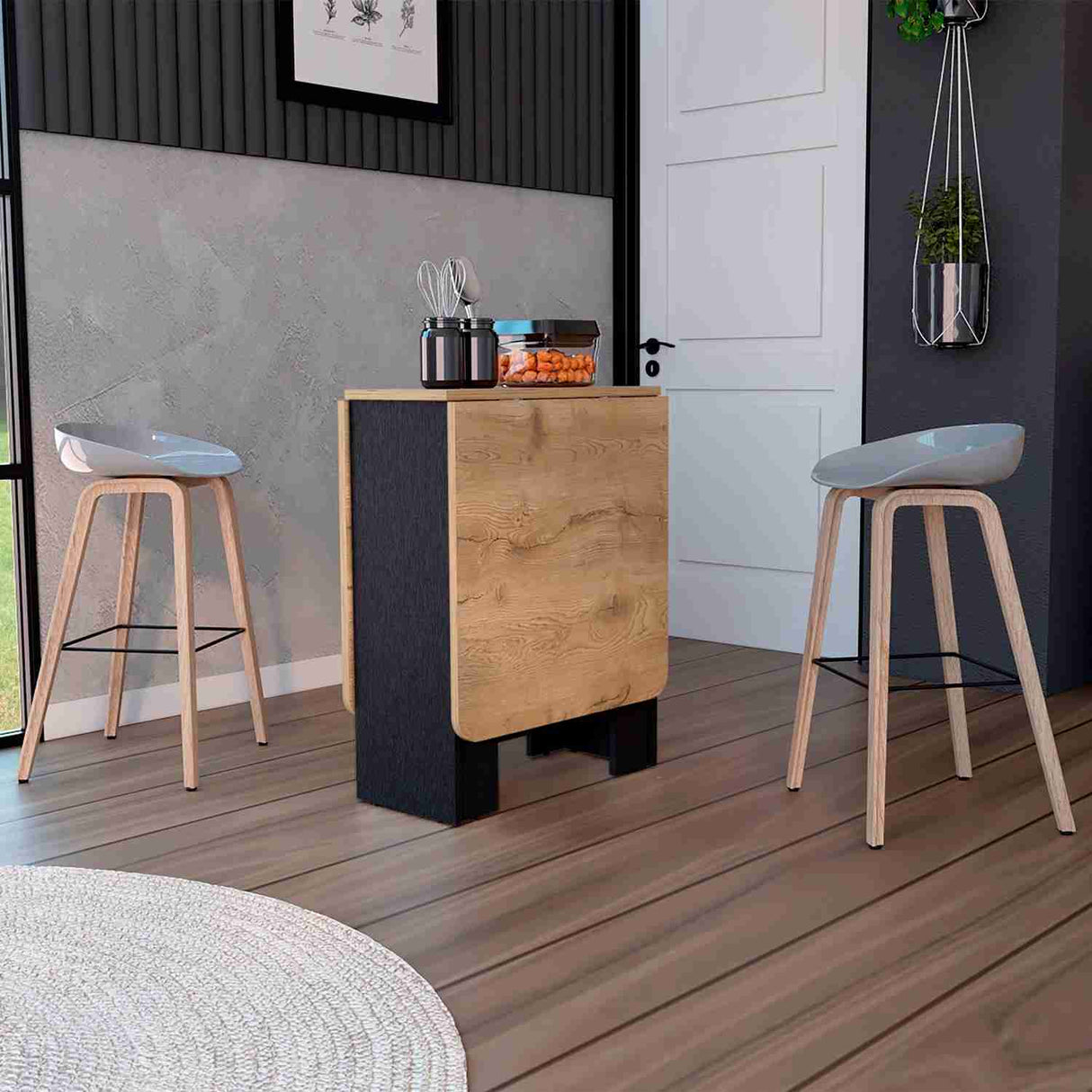 Mesa Auxiliar Gateleg Wengue 60x79cm Rectangular Plegable - Mesas Auxiliares | Bylmo