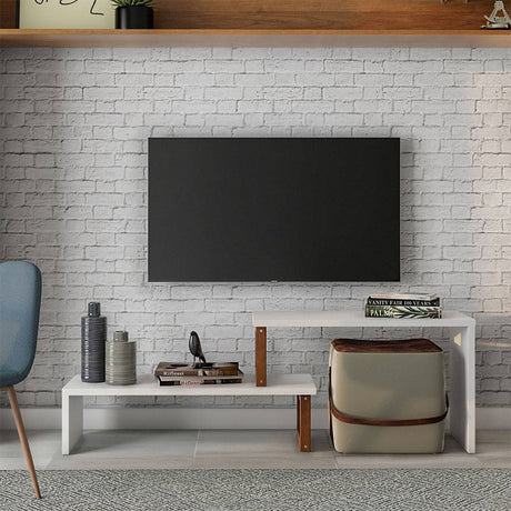 Mesa Glam Almendra y Blanco 140 cm Transformable - Mesas | Bylmo