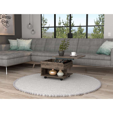 Mesa de Centro Luanda Bellota 55x39.1cm Rectangular con Patas y con Compartimientos - Mesas | Bylmo