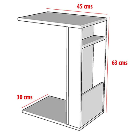 Mesa Auxiliar Mahón Duna 45 cm Multifuncional - Mesas Auxiliares | Bylmo