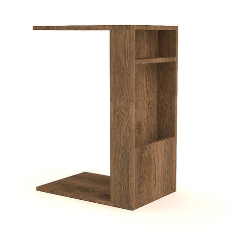 Mesa Auxiliar Mahón Nogal 45 cm Multifuncional - Mesas Auxiliares | Bylmo