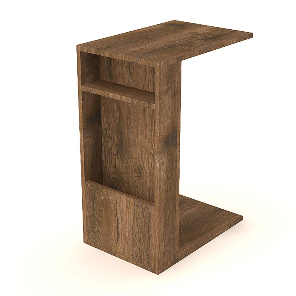 Mesa Auxiliar Mahón Nogal 45 cm Multifuncional - Mesas Auxiliares | Bylmo