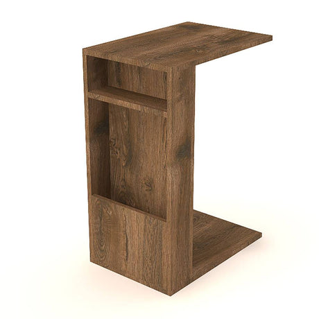 Mesa Auxiliar Mahón Nogal 45 cm Multifuncional - Mesas Auxiliares | Bylmo